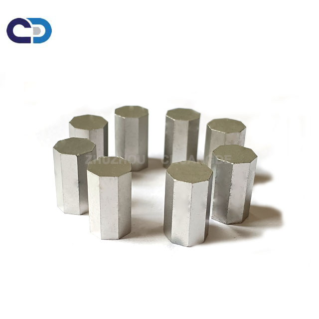 Héich Leeschtung Wolfram Carbide Octagonal Tipps Fir Biergbau an Bueraarbechten