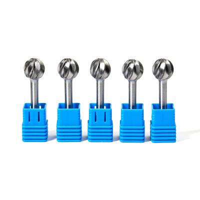 D1614 Alu Cut Tungsten Carbide Rotary Burr | Ball Shape Carbide Rotary File for Aluminum and Non-Ferrous Metal Grooving