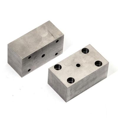 YG15 Precision Tungsten Carbide Die Block | Rectamping Die Insert with Counterbored Mounting Holes for Metal Punching