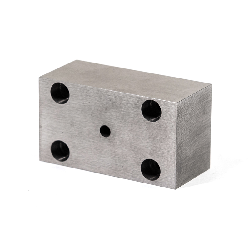 YG15 Precision Tungsten Carbide Die Block | Rectamping Die Insert with Counterbored Mounting Holes for Metal Punching