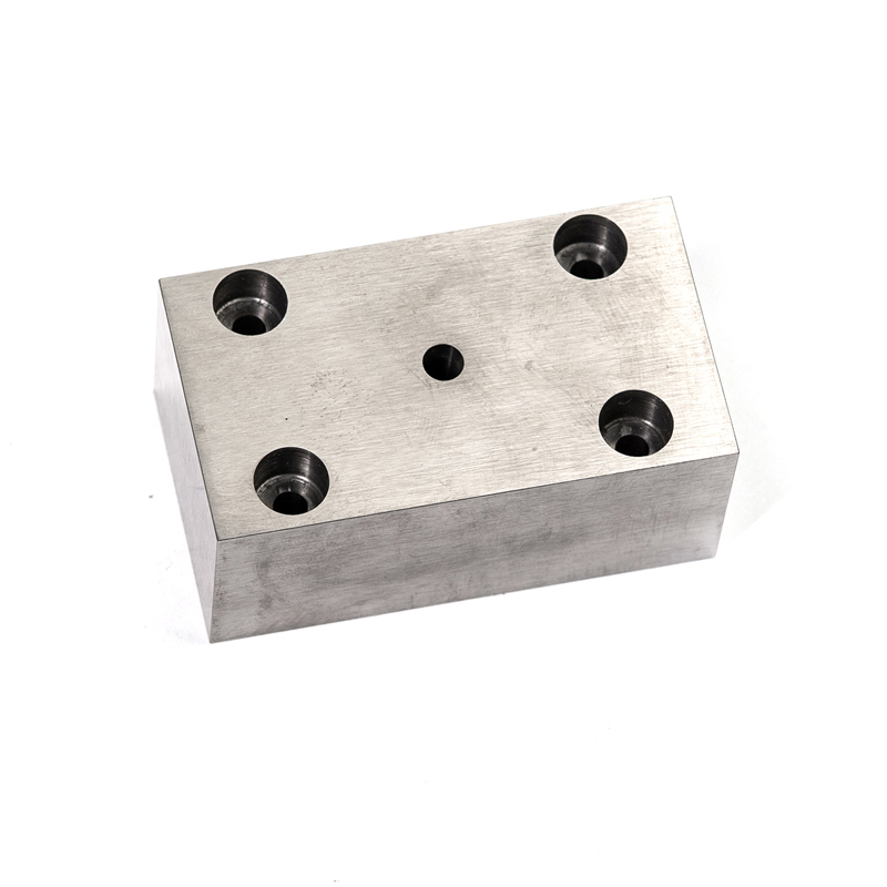 YG15 Precision Tungsten Carbide Die Block | Rectamping Die Insert with Counterbored Mounting Holes for Metal Punching