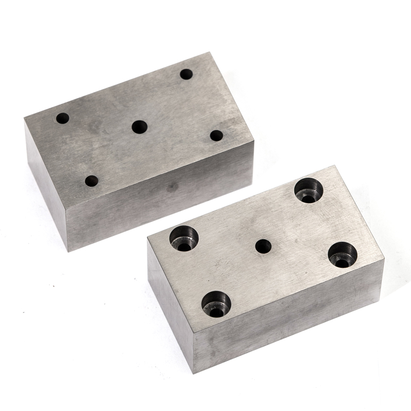 YG15 Precision Tungsten Carbide Die Block | Rectamping Die Insert with Counterbored Mounting Holes for Metal Punching