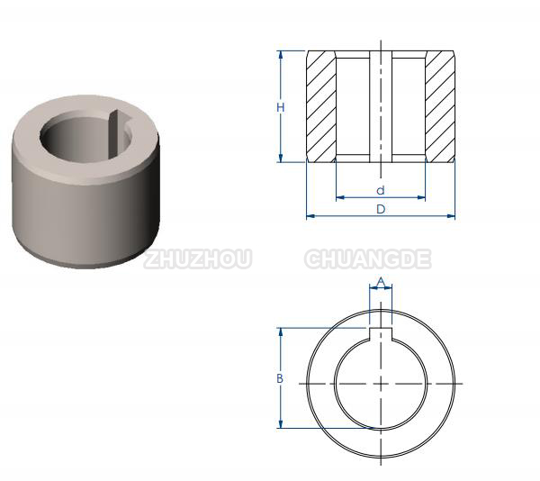 Long Life Tungsten Carbide Bushing