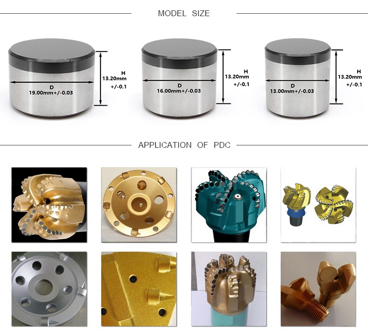 Tungsten carbide PDC cutter Polycrystalline Diamond Compact pdc drilling bit