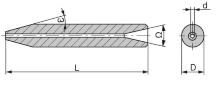 tungsten carbide abrasive waterjet nozzles with good wear resistance and long life