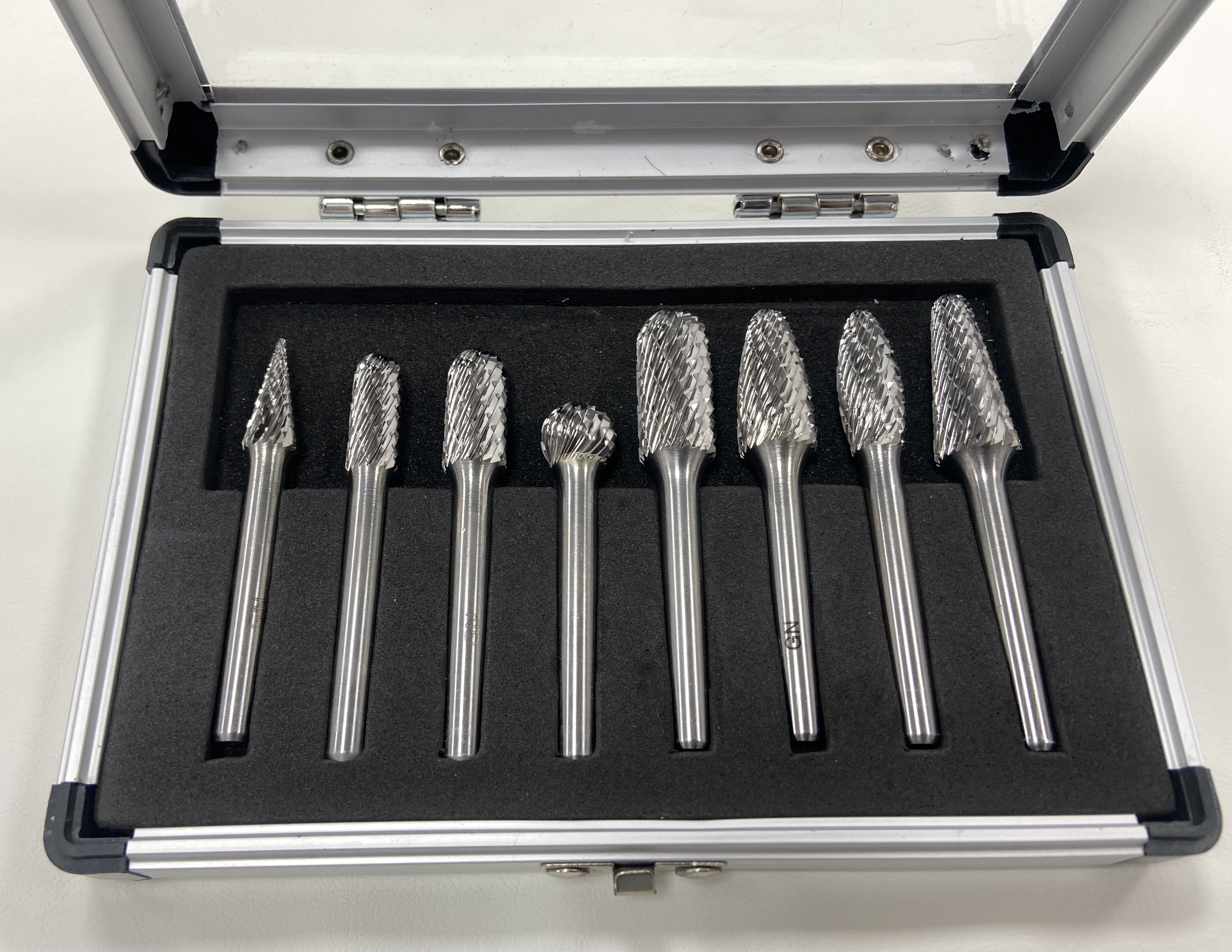 tungsten carbide burr with all cut type and tooth shapes for machining surface  profile