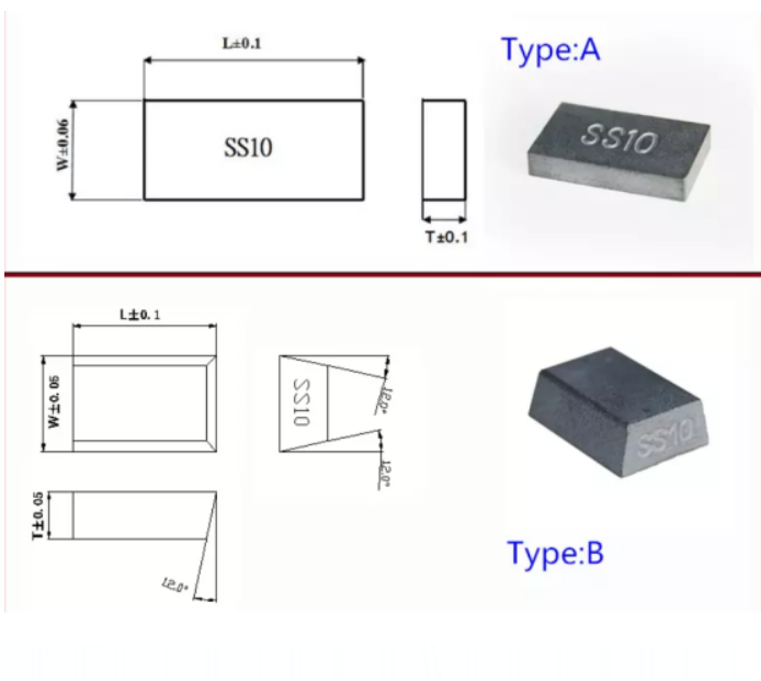 High-performed tungsten carbide SS10 tips 5*10*15mm sizes for stone/marble stone and limestone cutting